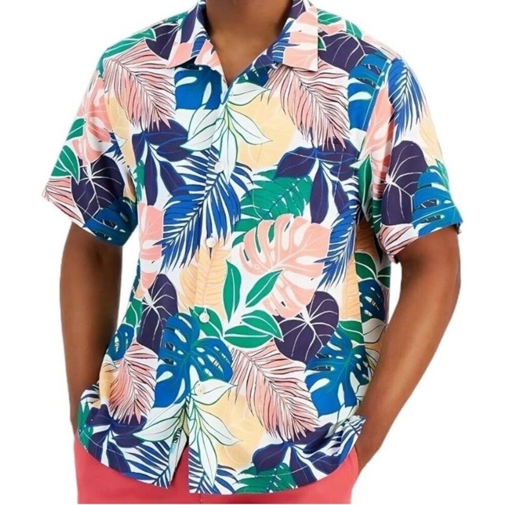 Tommy Bahama Island Zone Garden Grove Silk Blend Shirt XXL
